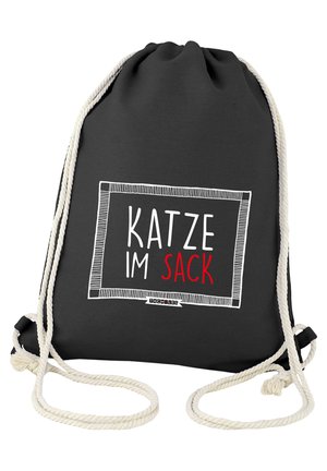 KATZE IM SACK MIT KORDELZUG BA - Sports bag - schwarz