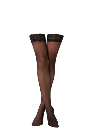BACK SEAM - Overknæstrømper - black