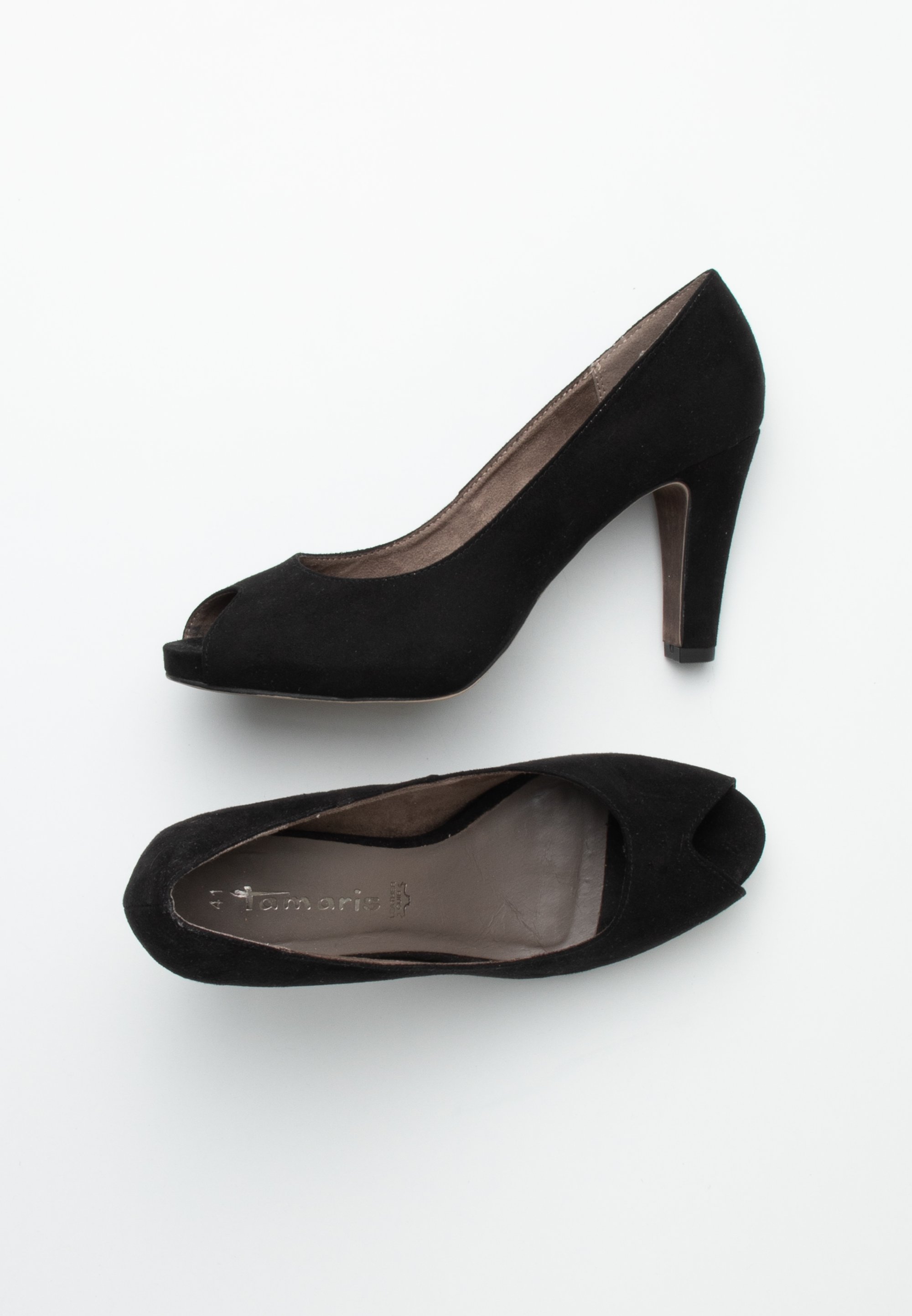 Tamaris High Heel Peeptoe black/schwarz (Pre-owned) Zalando