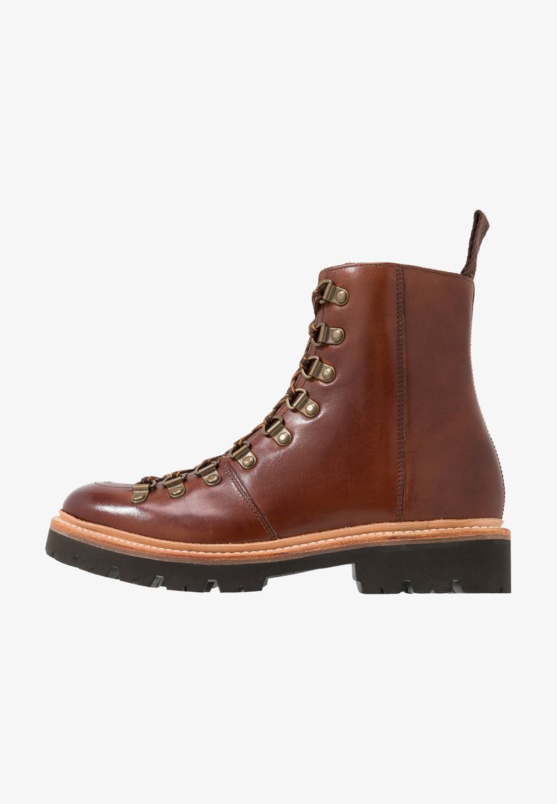 Grenson NANETTE - Botas de tornozelo com plataforma - tan