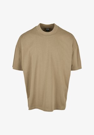 Urban Classics OVERSIZED MOCK NECK - T-shirts - khaki