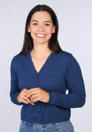 Strickjacke - indigo