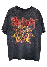 Paradiso Clothing SLIPKNOT LIBERATE DIP DYE WASH - Print T-shirt - black