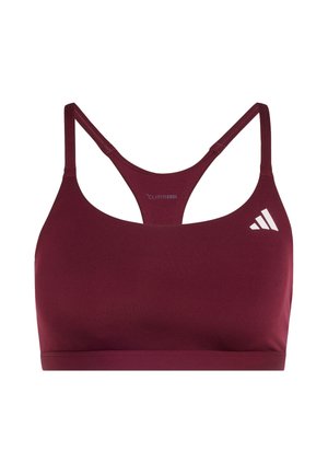 adidas Performance, OPTIME ESSENTIALS WORKOUT LIGHT SUPPORT BRA - Light support sports bra - maroon