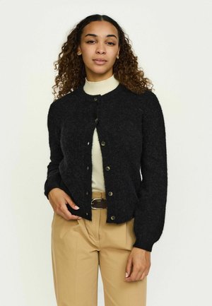 ALLISON O-NECK - Kardigan - black