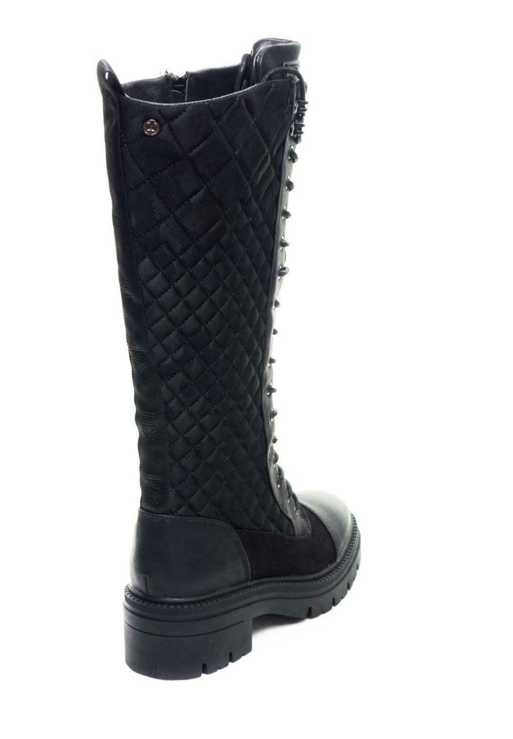 XTI Botas con cordones - black/negro - Zalando.es