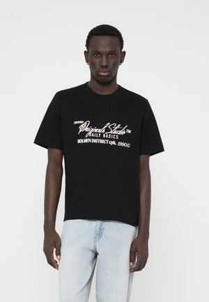 JORBEDFORD TYPO TEE - Trükipildiga T-särk - black