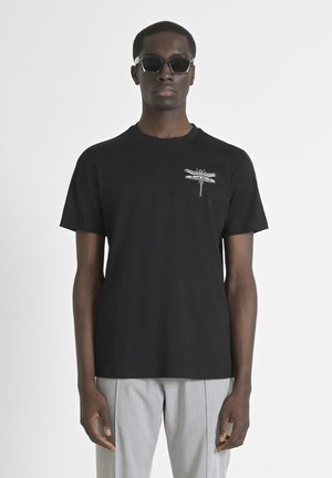 T-shirt con stampa - black