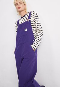 Carhartt WIP BIB OVERALL STRAIGHT - Peto - aura rinsed