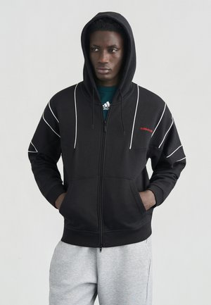 Cipzáras pulóver - black