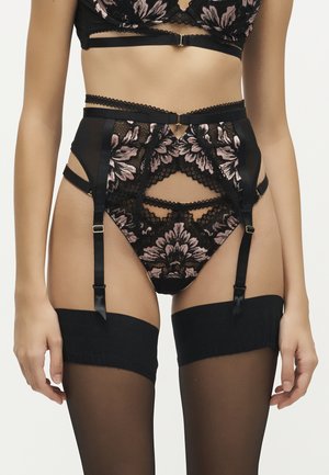 Ann Summers, YOURS TRULY THONG BLACK/PINK - Комплект бельо - black