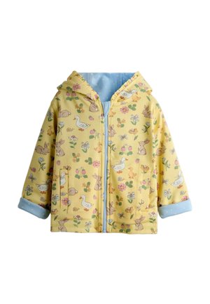 REGULAR FIT -  DUCK AND BUNNY REVERSIBLE HOODIE  - Cipzáras pulóver - light yellow