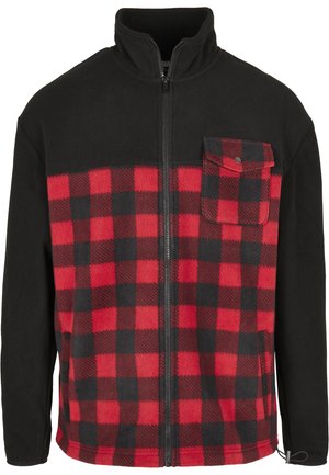 Urban Classics Jachetă subțire - black/redcheck