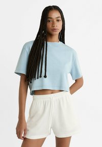 Stradivarius WITH DRAWSTRINGS - Træningsbukser - white