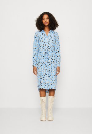 Vero Moda VMNYA CATCH CALF SHIRT DRESS - Φόρεμα πουκάμισο - little boy blue/nuna