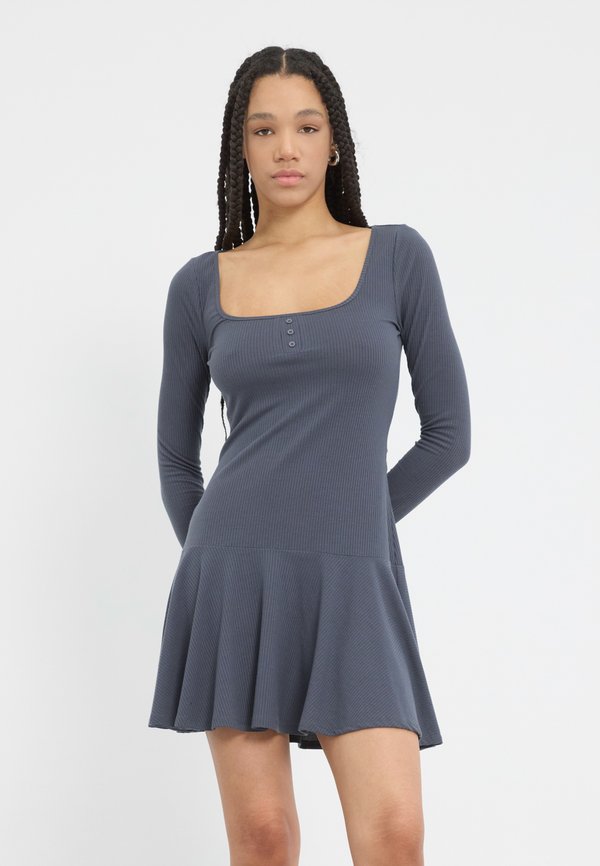 Jersey dress - charcoal