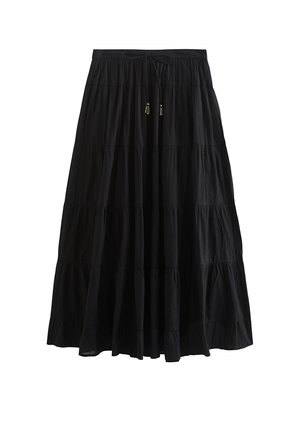 New Look, MIDI SKIRT - Falda acampanada - black
