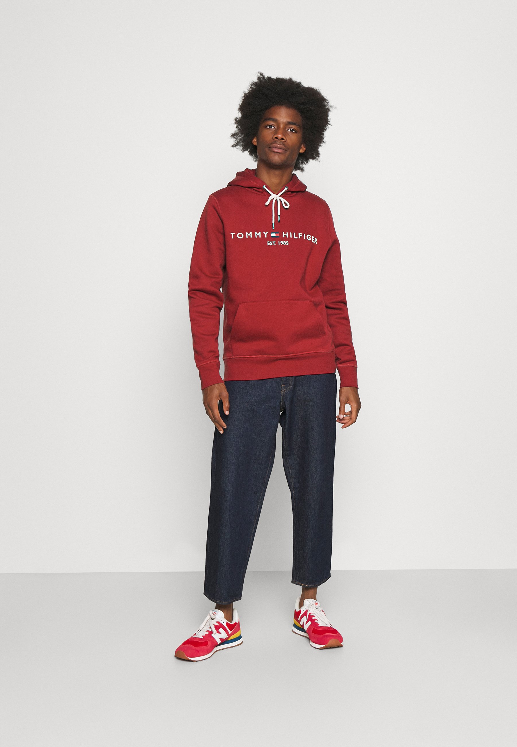 Tommy Hilfiger LOGO HOODY - Felpa con cappuccio - regatta red/rosso -  Zalando.it