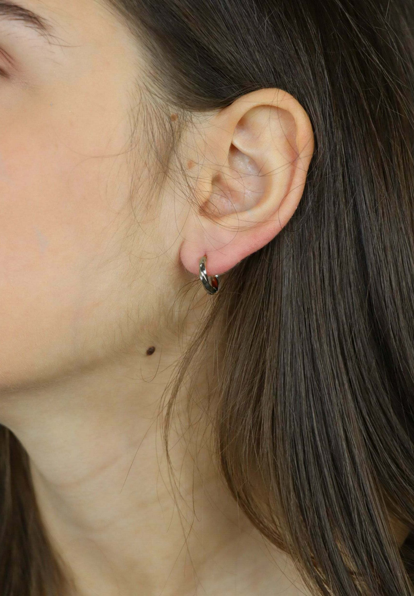 Orecchini Argento 925 A Cerchio - Grandi - Su Ordinazione - UK - Foto 4