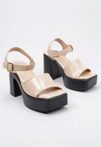 LIMMA VARNISHED - Sandales à talons hauts - beige