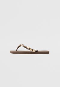 T-bar sandals - dark brown