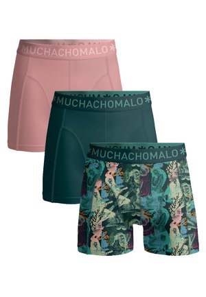 3-PACK  - Trumpikės - print green pink