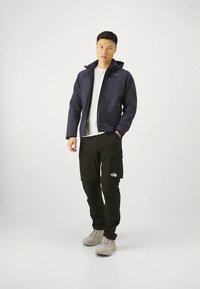 CMP MAN JACKET ZIP HOOD - Softshellová bunda - blue