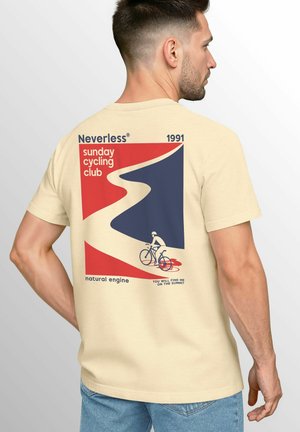 BACK FAHRRAD BIKE SUNDAY CYCLING CLUB SOMMER - T-Shirt print - natur