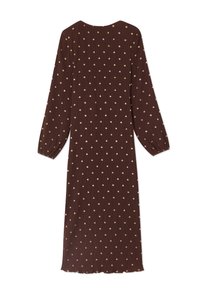 Never Fully Dressed PLISSE WRAP DRESS - Koktailové šaty/večierkové šaty - brown