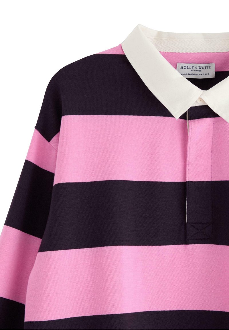 Maxi Maglia Donna Rosa Felpata Lunga Con Collo Tondo E Dettaglio Ricamo Su Manica Mini Dress - Foto 6