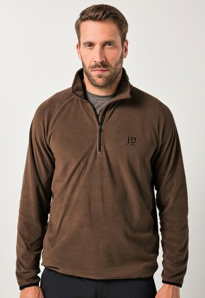 TROYER - Fleecepullover - coffee
