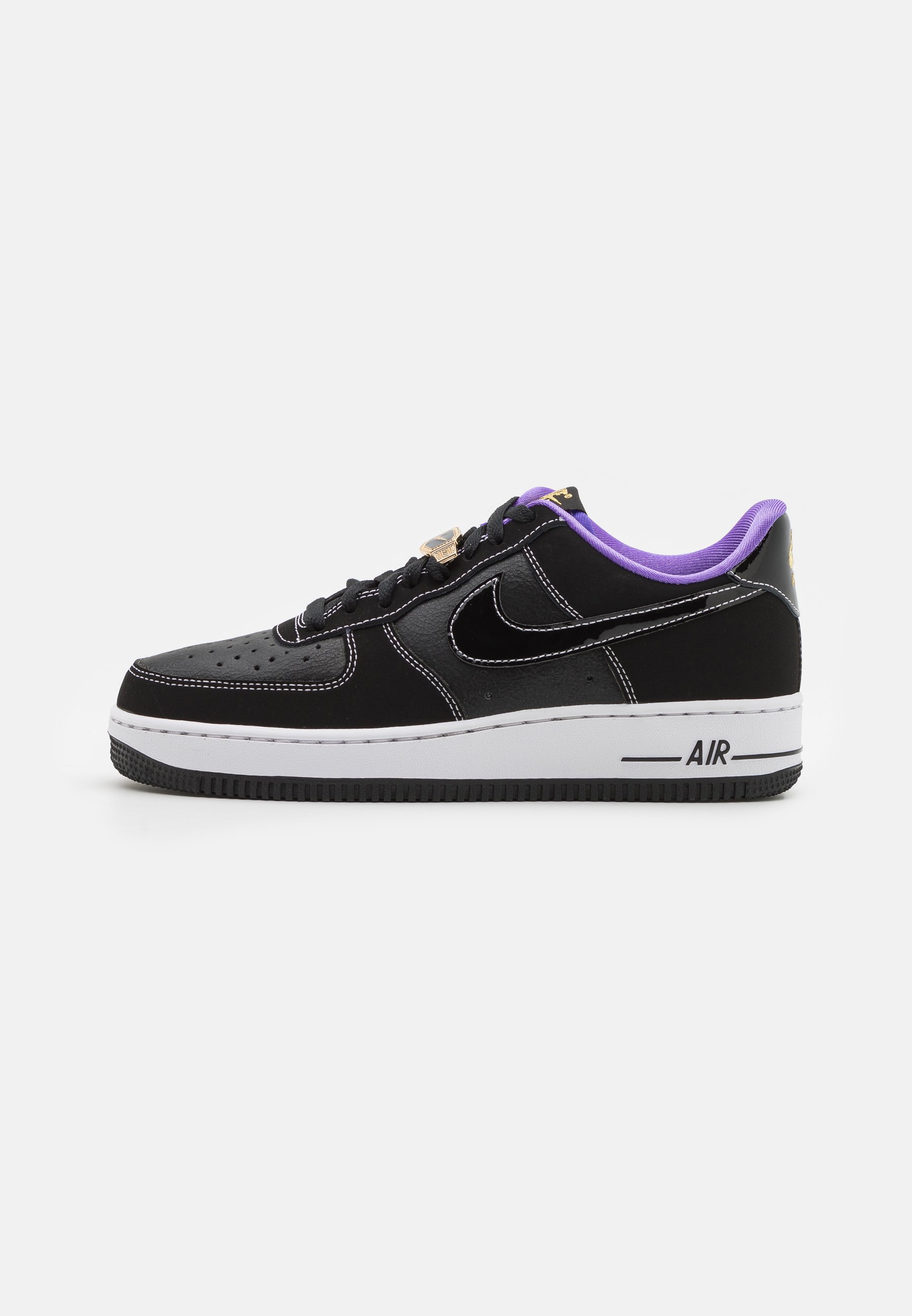 Nike Sportswear AIR FORCE 07 LV8 EMB Zapatillas - black/iron grey/white/metallic gold/negro Zalando.es