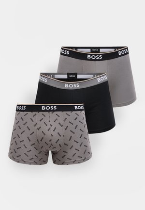 BOSS, POWER 3 PACK - Lyhytlahkeiset bokserit - open grey