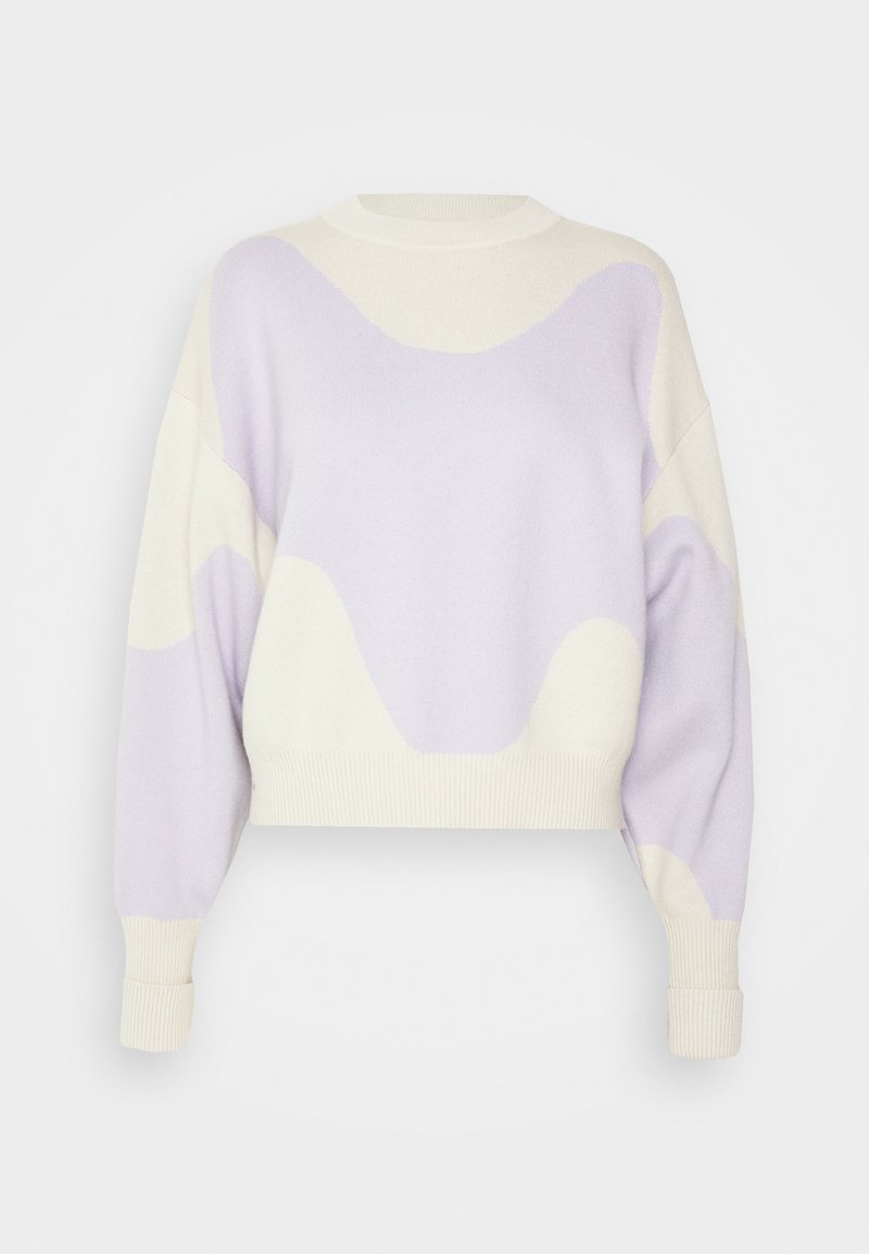 Damen Strickjacken | Marimekko TIETO LOKKI Strickpullover off white/lavender/offwhite - AA31208 Damen Strickjacken | Marimekko TIETO LOKKI Strickpullover off white/lavender/offwhite - AA31208
