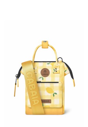 CABAIA UMHÄNGETASCHE NANO BAG FARO GELB KARIERT - Cross body bag - gelb kariert