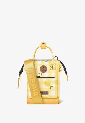 Cabaia CABAIA UMHÄNGETASCHE NANO BAG FARO GELB KARIERT - Cross body bag - gelb kariert