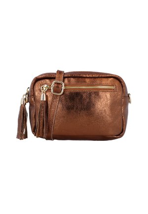 Gusti Leder CARIBA - Schoudertas - glänzend braun