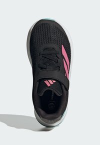 adidas Performance DURAMO - Zapatillas running asfalto - core black   pink fusion   cloud white