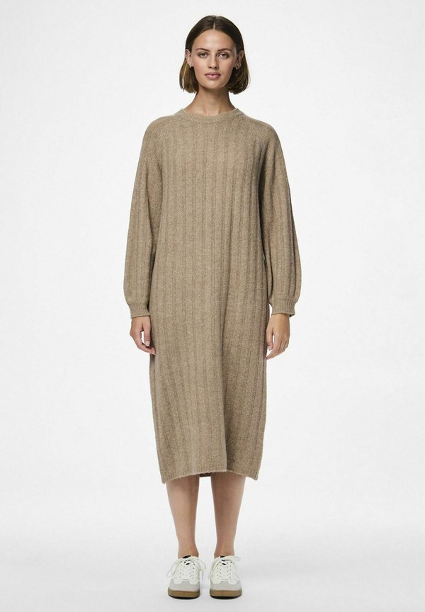 MAGGY - Strickkleid - taupe gray