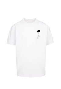 LOVE IN THE AIR HEAVY OVERSIZE - Triko s potiskem - white