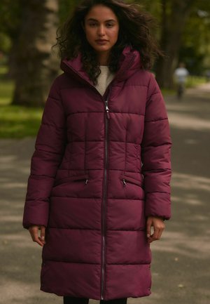 REGULAR FIT - Wintermantel - berry red