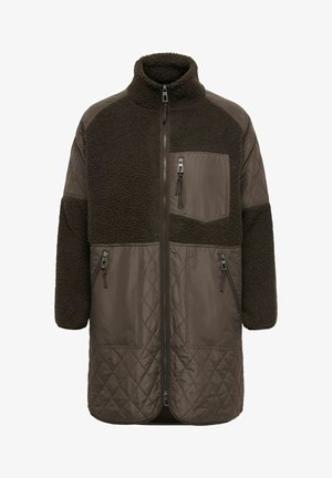 ONLY Carmakoma, FLEECE JACKET CAROHIO FLEECE JACKET - Manteau d'hiver - chocolate martini