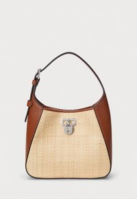 Lauren Ralph Lauren - RAFFIA SMALL TANNER SHOULDER BAG - Borsa a mano - beige/brown Immagine in miniatura 1