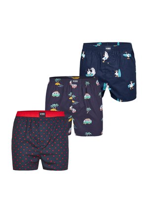 3-PACK PRINT  - Boxer shorts - dark green