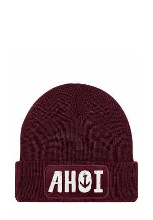 Beanie - bordeauxrot