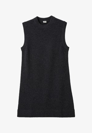 Stefanel, DRESS. - Gebreide jurk - dark grey