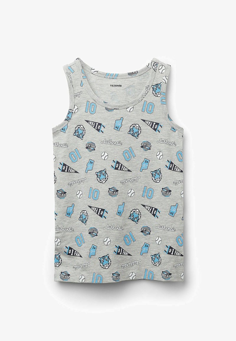 Tezenis Top - grau y grigio melange chiaro stampa colleg