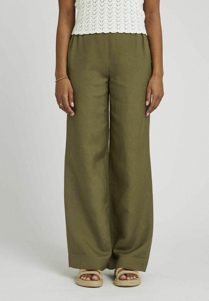 BZB Pantalon classique - vert kaki