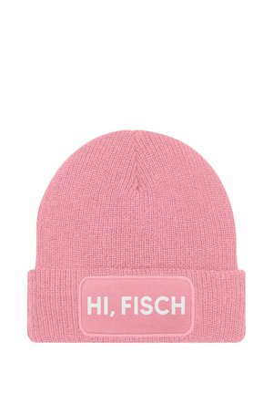 MoonWorks PATCH MIT SPRUCH HI FISCH  - Mütze - rosa