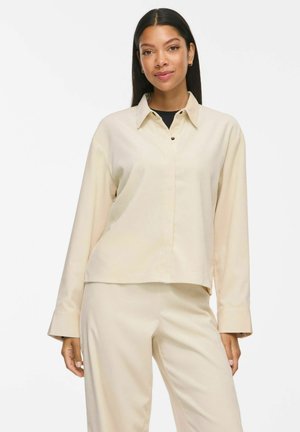 VILA, LONG SLEEVED SHIRT VICOURDIE CORDUROY - Blusa - birch